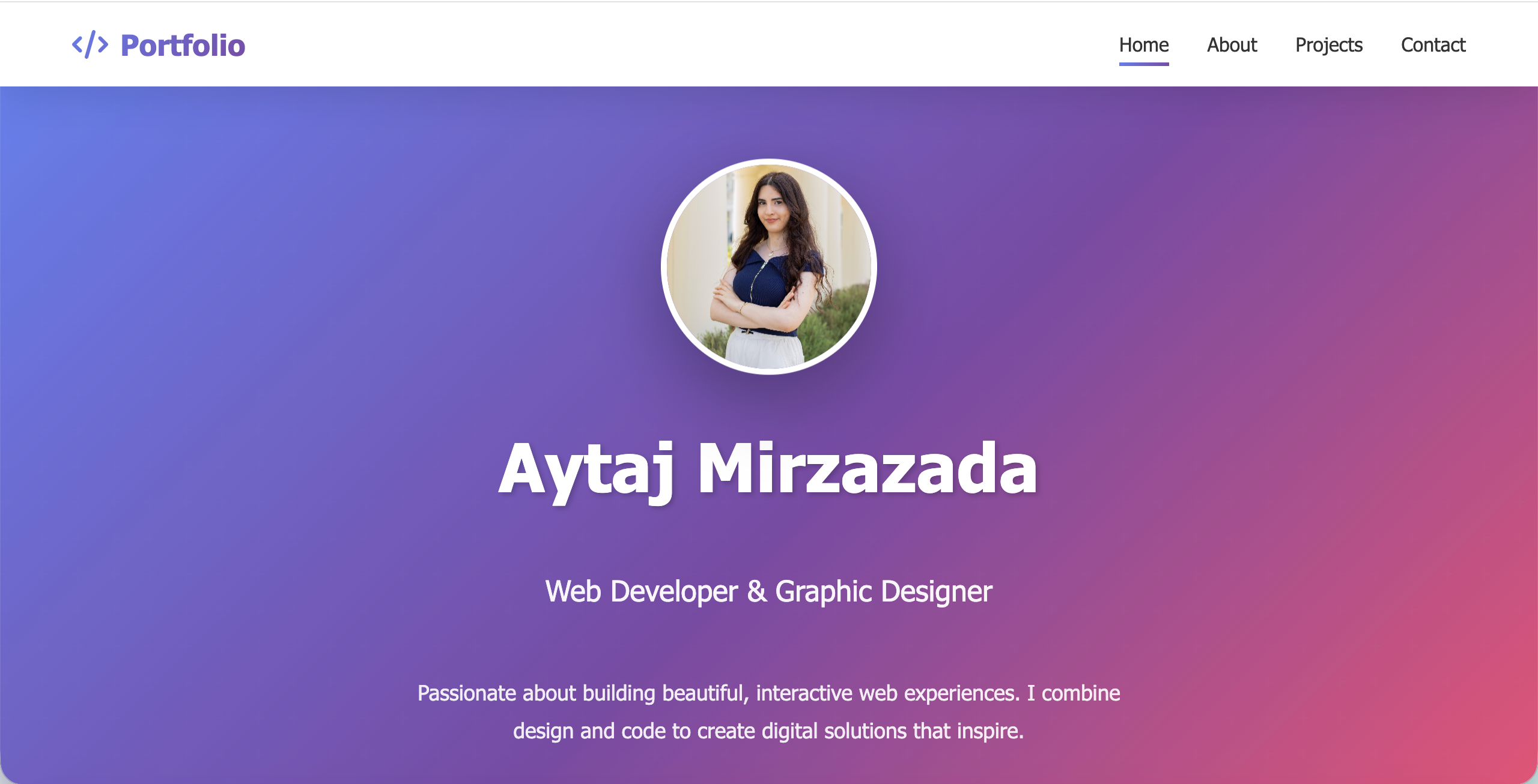 Personal Portfolio Website